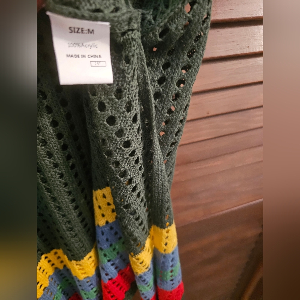 Dokotoo Multicolor Crochet Swim Coverup - Picture 2 of 2